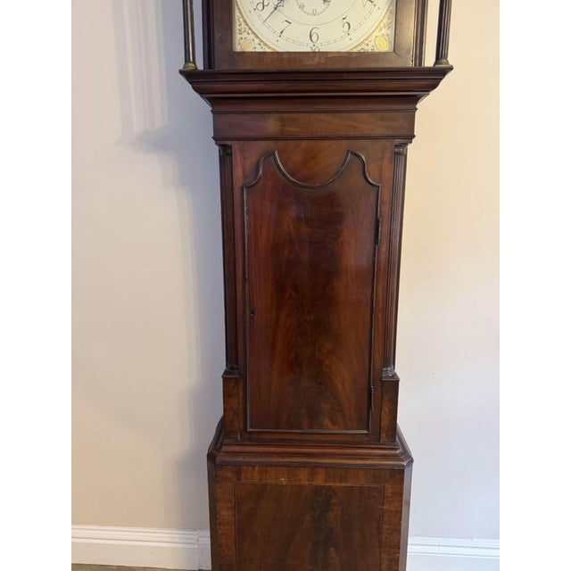 Early 19th Century Antique George III Mahogany 8 Day Longcase Clock, 1800s For Sale - Image 5 of 7