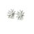 Contemporary White Gold and Diamond Starburst Earrings, 18k, Pair For Sale - Image 3 of 5