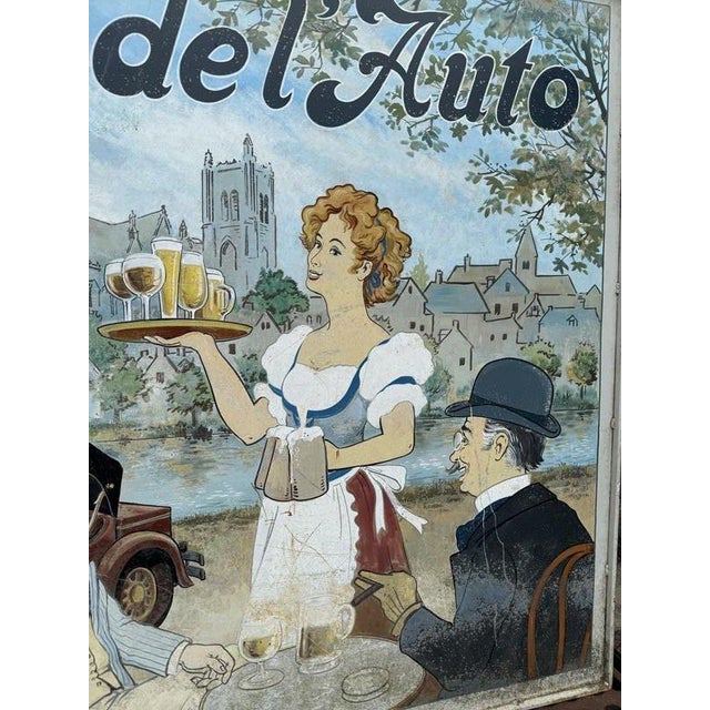 Bar Divider in Painted Sheet Metal, 1950s For Sale - Image 6 of 8