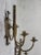 Spanish Pair of Spanish Mid-Century Gilt Metal Five-Arm Candle Sconces, 1950s For Sale - Image 3 of 8