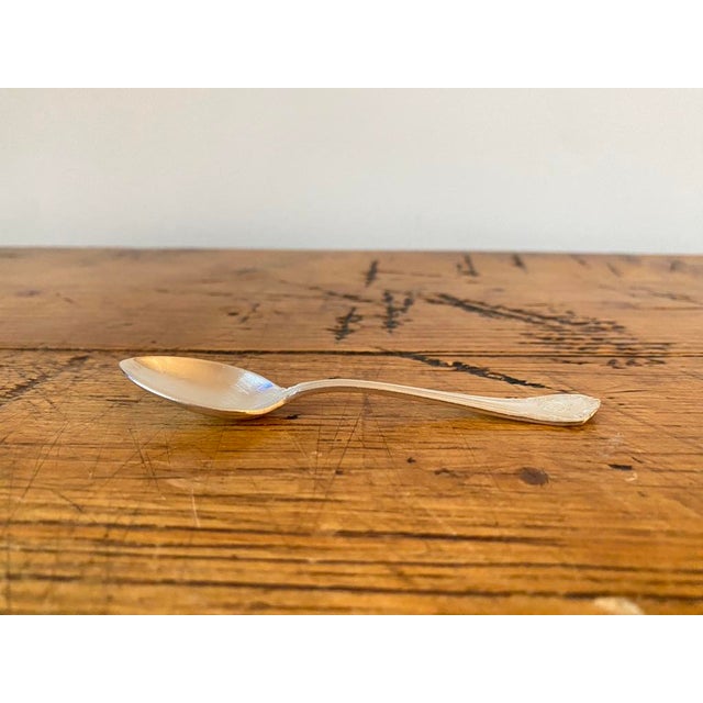 Silver Late 20th Century Reed & Barton the Plaza New York Demitasse Spoons- Set of 4 For Sale - Image 8 of 8
