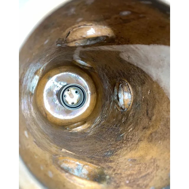 Mid-Century Studio Pottery Ceramic Pendant Lamp from Palette Design, 1960s, Set of 3 For Sale - Image 12 of 18