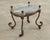 Metal Country English Iron Marble Bronze Drink Table Trivet For Sale - Image 7 of 18