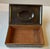 Metal Art Deco Brass Cigar Box with Bakelite Cameo, 1940s For Sale - Image 7 of 10