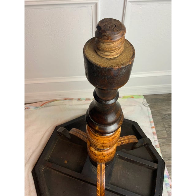 19th Century Italian Gueridon Marquetry Octagon Table For Sale - Image 11 of 12