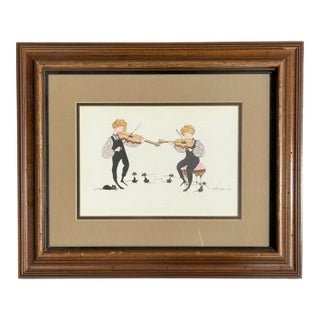P. Buckley Moss, Framed Folksy Artwork Print, Usa, 1979 For Sale