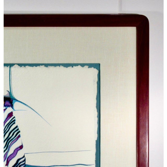 Amado Maurilio Pena "Danzantes De Colores" From The "Colcha" Series 1989 Painting For Sale In San Francisco - Image 6 of 7