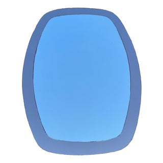 Vintage Bi-Colored Glass Mirror, 1980s For Sale