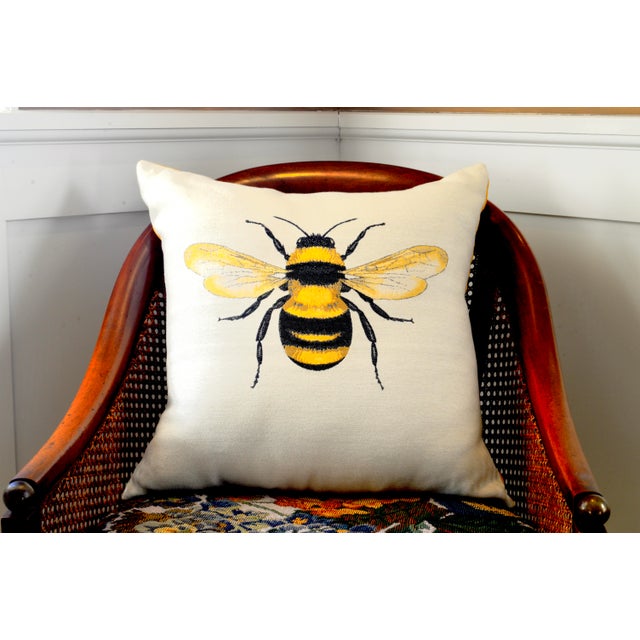 Textile The Bumblebee .Country Decorative Pillow by Pierre D'Argent For Sale - Image 7 of 7