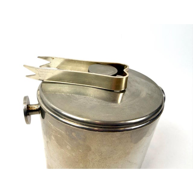 Vintage Ice Bucket with Tongs by Hans Tunwald for Freddotherm, Switzerland, 1960s For Sale - Image 4 of 12