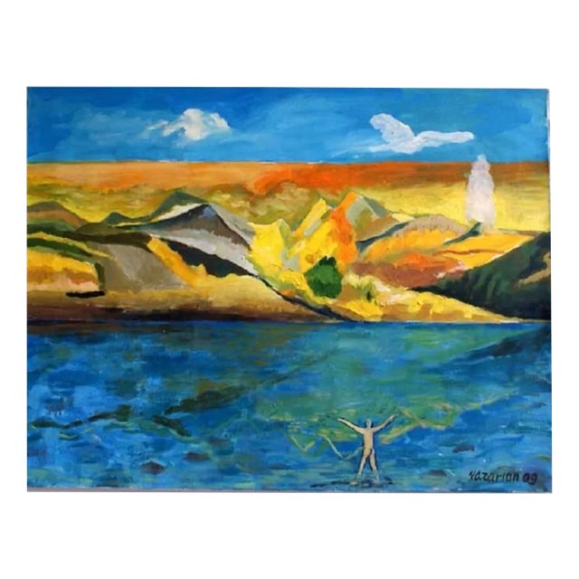 Iszchan Nazarian, Sunny Hills, Acrylic on Canvas, 2009 For Sale