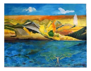 Iszchan Nazarian, Sunny Hills, Acrylic on Canvas, 2009