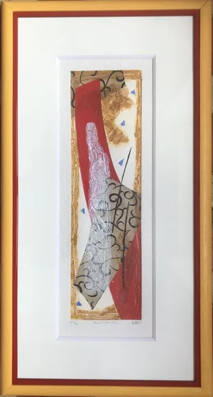 Bernard Alligand, Embers, 2002, Carborundum Engraving & Collage