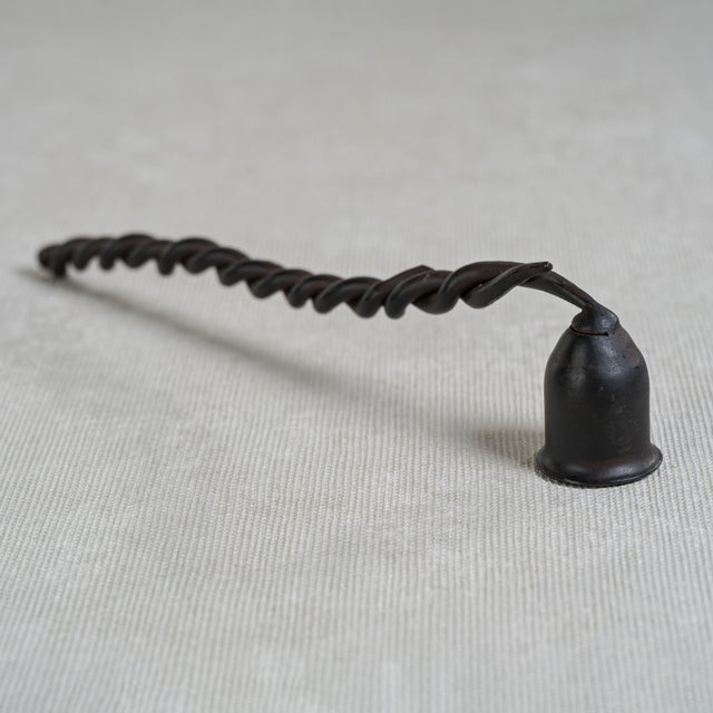 Enhance your rustic decor with the Brunel Twisted Wrought Iron Candle Snuffer. Featuring a dark bronze finish with a...