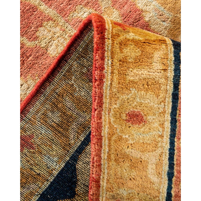 Solo Rugs Mogul, One-of-a-Kind Hand-Knotted Area Rug - Orange, 9' 0" x 11' 10" For Sale - Image 4 of 6