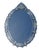 Oval Venetian Mirror with Pediment, 1950s For Sale