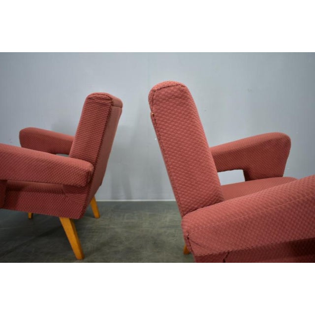 Vintage Armchairs, Former Czechoslovakia, 1960s, Set of 2 For Sale - Image 10 of 18