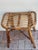 Mid Century Bamboo Rattan Footstool With Strawberry Cushion For Sale - Image 4 of 6