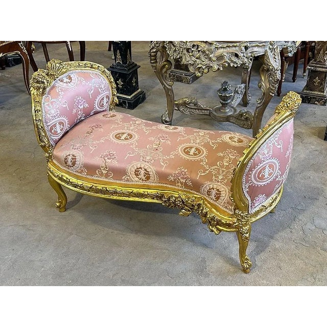 Baroque Style Pink Tufted Bench Chairish