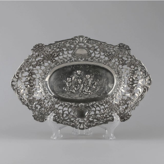 Decorative Silver Dish For Sale - Image 9 of 9