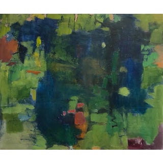 "Reflections in a Pond" Contemporary Abstract Acrylic Painting For Sale