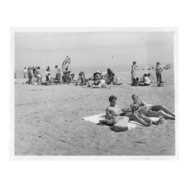 1960s Headlands Beach State Park Ohio Photograph by Fred Bottomer For Sale