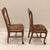 Antique Quarter Sawn Oak Side Chairs With Hand Carved Motif on Each Side and Nailhead Stud Surround Tapestry Seat and Claw Feet For Sale - Image 15 of 18