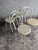 White Vintage Metal and Plastic Chairs, Set of 4 For Sale - Image 8 of 9