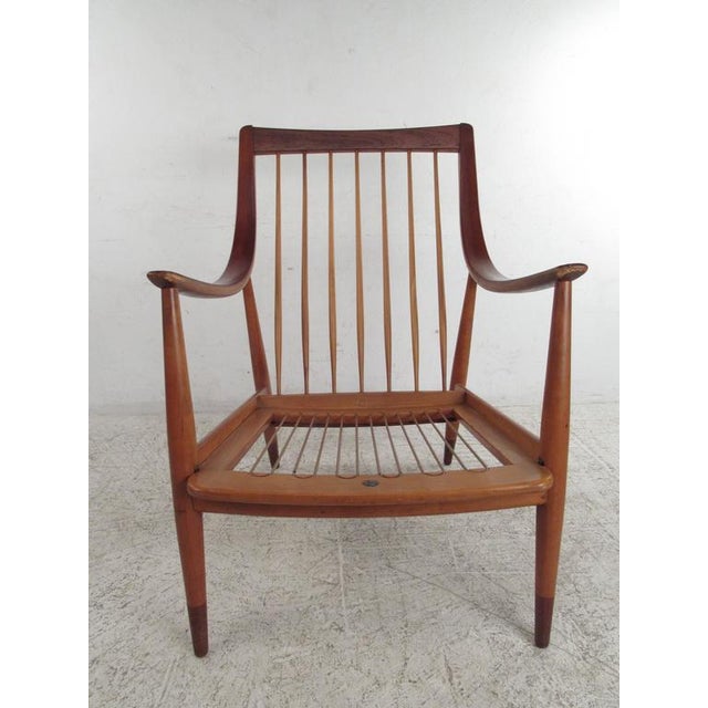 Mid-Century Modern John Stuart High Back Lounge Chair | Chairish
