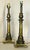 Mid 20th Century Vintage Candlestick Brass Table Lamps- A Pair For Sale - Image 5 of 7