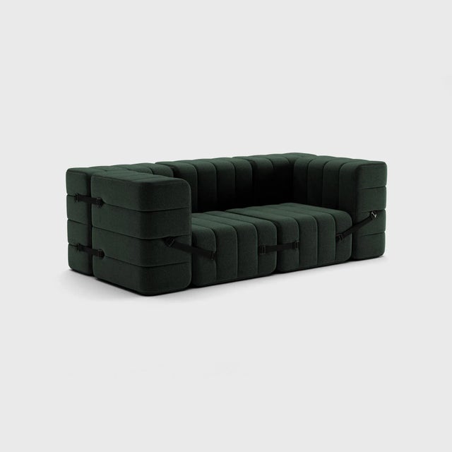 The classic seven. Why not turn a modular sofa into a classic sofa. A really compact, cosy couch with full armrests. And...
