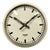Industrial Factory Beige Wall Clock, Austria, 1960s For Sale