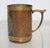Vintage Mexican Art Hammered Copper & Brass Mayan / Aztec Calendar Mug. For Sale - Image 4 of 9