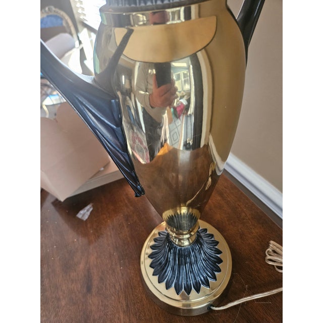 Frederick Cooper 1980s Frederick Cooper Brass Urn Trophy Lamp For Sale - Image 4 of 15