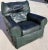 Animal Skin Leathercraft Easeback Recliner Club Lounge Chair For Sale - Image 7 of 7