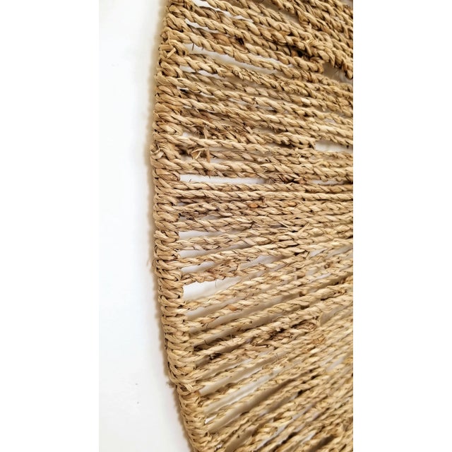 Wall Sculptures Jute Seagrass Wicker For Sale - Image 10 of 13