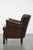 Dark Brown Armchair in Cowhide with a Reversible Kelim Seat Cushion For Sale - Image 6 of 17
