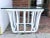 Boho Chic White Rattan Square Side Table For Sale - Image 4 of 10