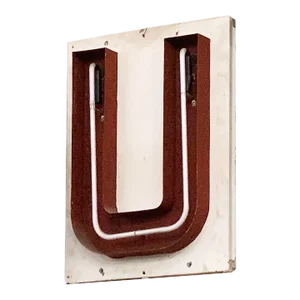 Large Vintage Neon Marquee Letter "U" From Pan American Auditorium