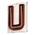 Large Vintage Neon Marquee Letter "U" From Pan-Pacific Auditorium For Sale