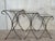 Baroque Mid 20th Century Midcentury Scrolling Iron Patio Nesting Side Tables with Glass Tops, Set of 3 For Sale - Image 3 of 18