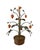 A lovely, vintage Italian tole potted strawberry plant. Features a leafy tole plant, adorned with red strawberries and...