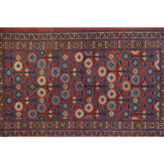 Textile 1940s Vintage Khotan Samarghand Rug 4'4'' X 7'4'' For Sale - Image 7 of 12