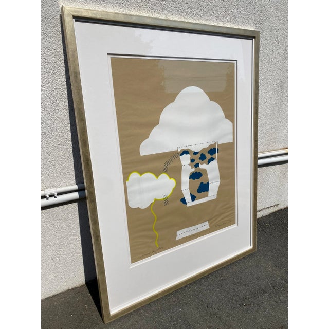 This is a really cool vintage piece of artwork. The art is titled "Sky Tattoos" and if from 1969. The background of the...