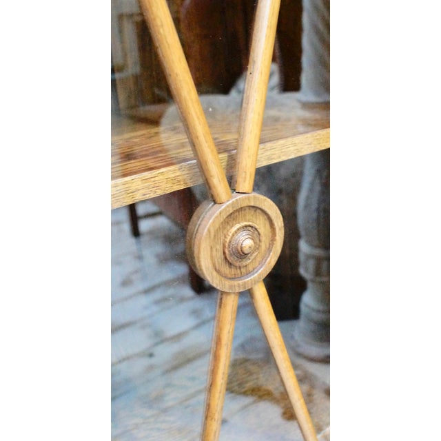 Antique Solid Oak University Bookcase, 1901 For Sale - Image 13 of 14