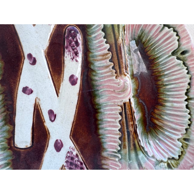 English French Louis XV Orchies Majolica Asparagus Plate For Sale - Image 3 of 5