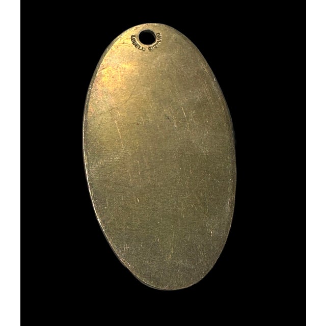 Late 20th Century Hotel George v Paris Brass Room Keychain "13" Lowell Sigmund For Sale - Image 5 of 7