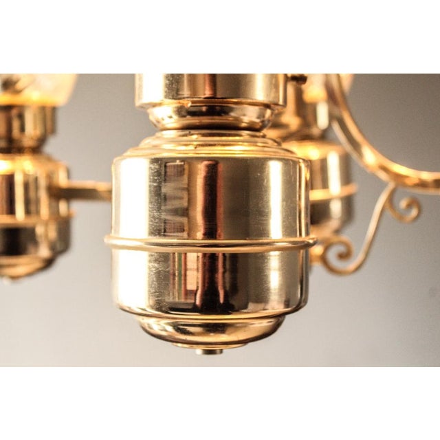 Art Deco Italian Murano Glass Chandelier, 1940s For Sale - Image 3 of 13