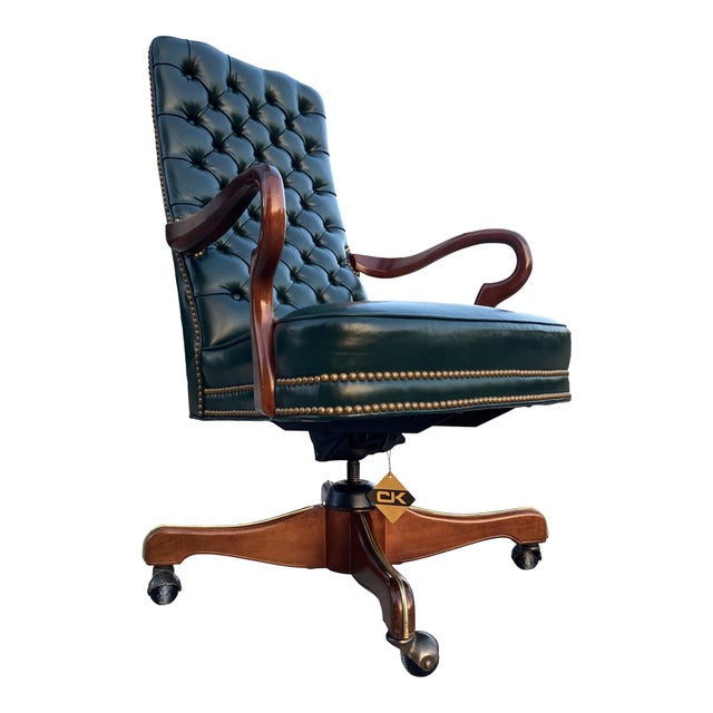 Leathercraft SwivelTilt Tufted Leather HighBack Model 70327 Geurin