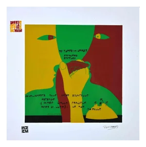 Ennio Pouchard, Azzurro soffuso, Original Screen Print on Acetate, 1973